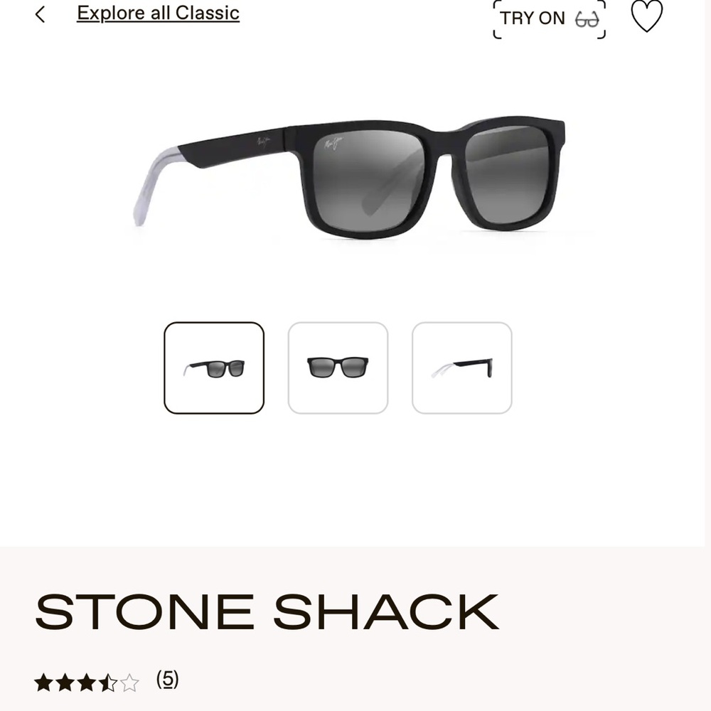 Maui jim stone shack polarized sunglasses - worn once